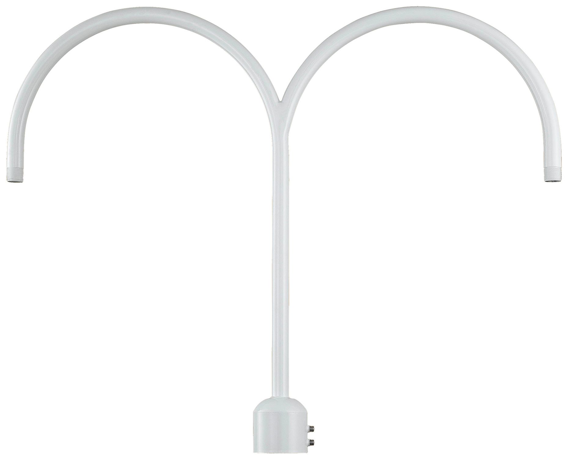 Millennium R Series 33" White Two Light Post Adapter
