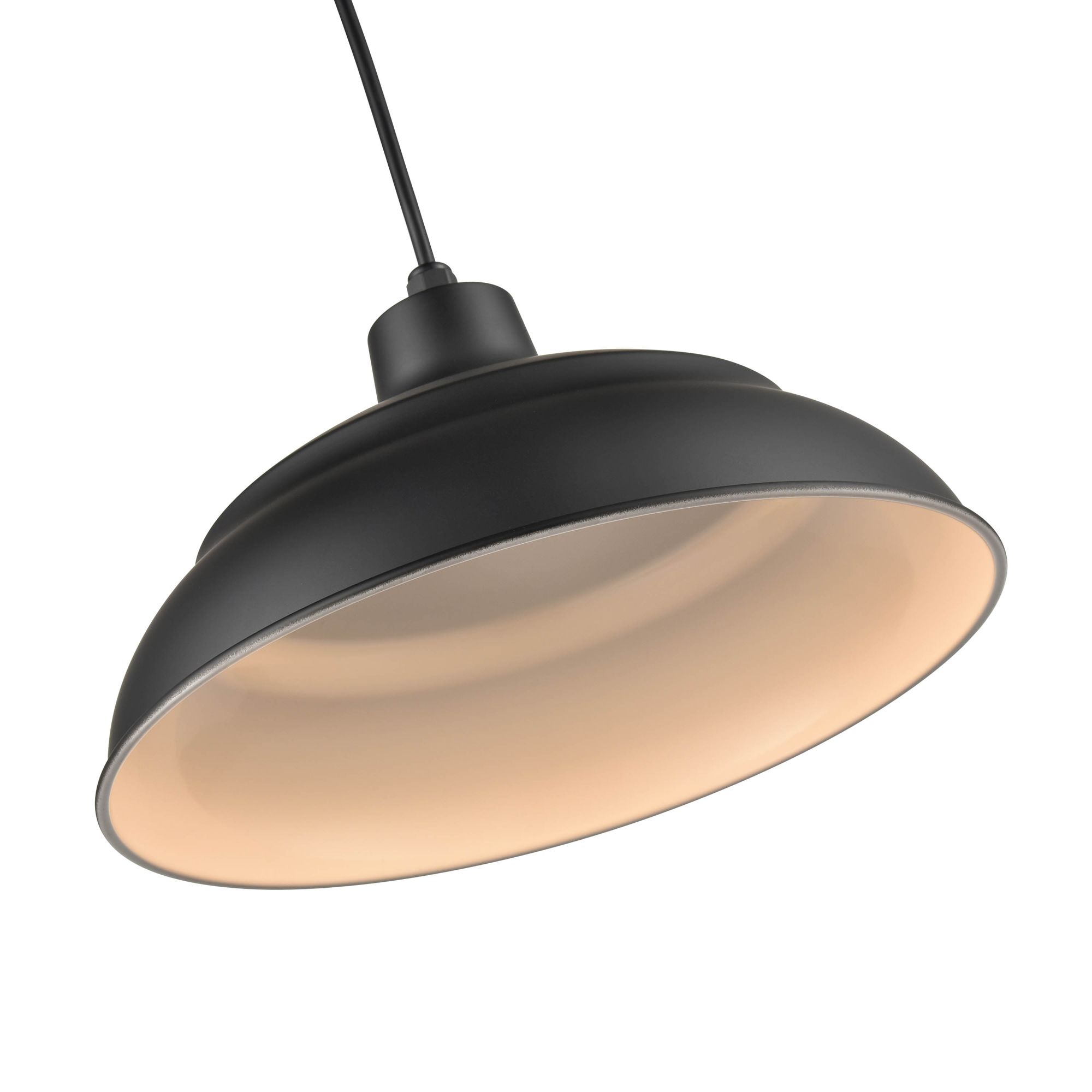 Image 2 Millennium R Series LED 14" Satin Black Warehouse Pendant more views
