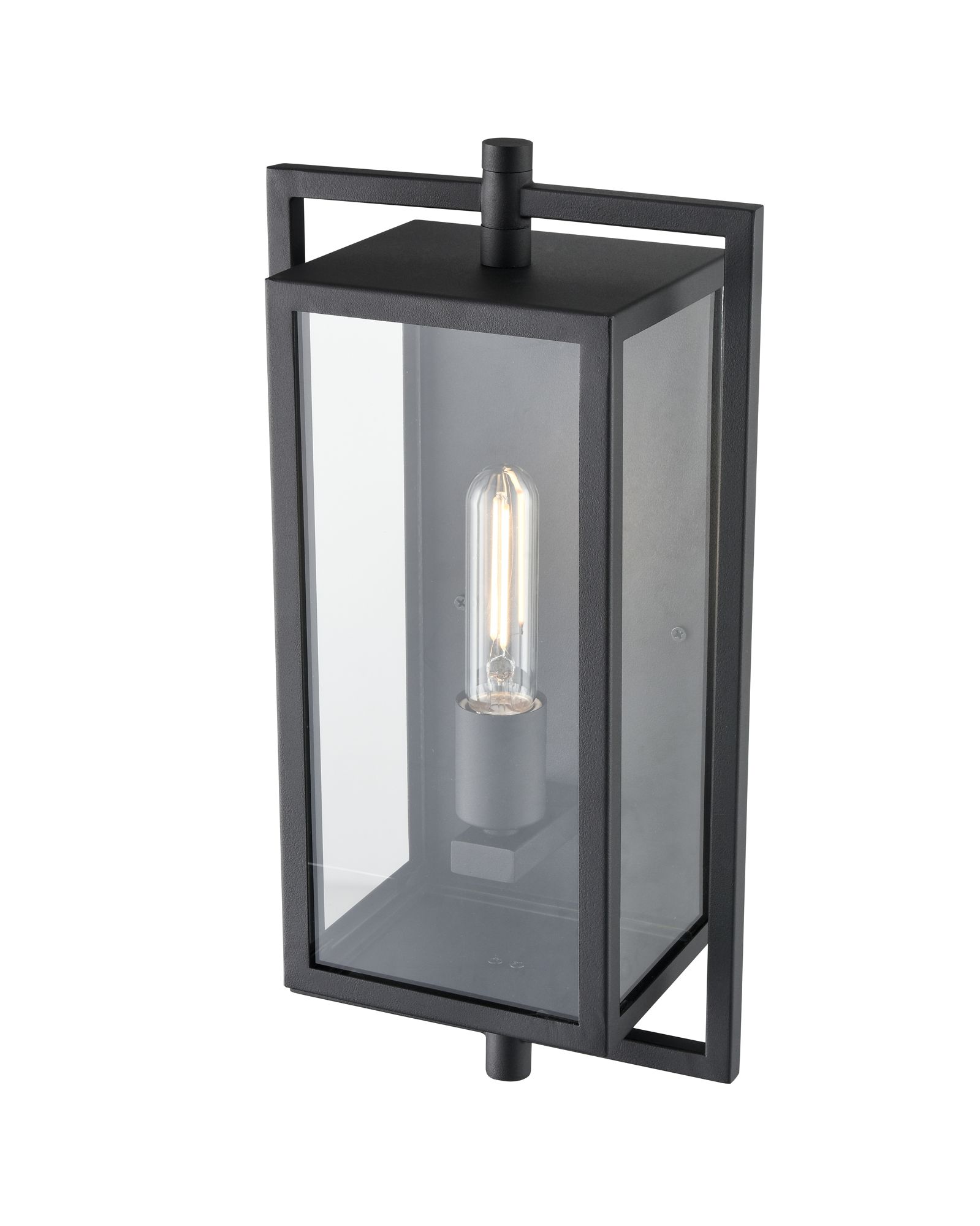 Image 4 Millennium Rankin 1-Light 15.7" Textured Black Outdoor Wall Sconce more views