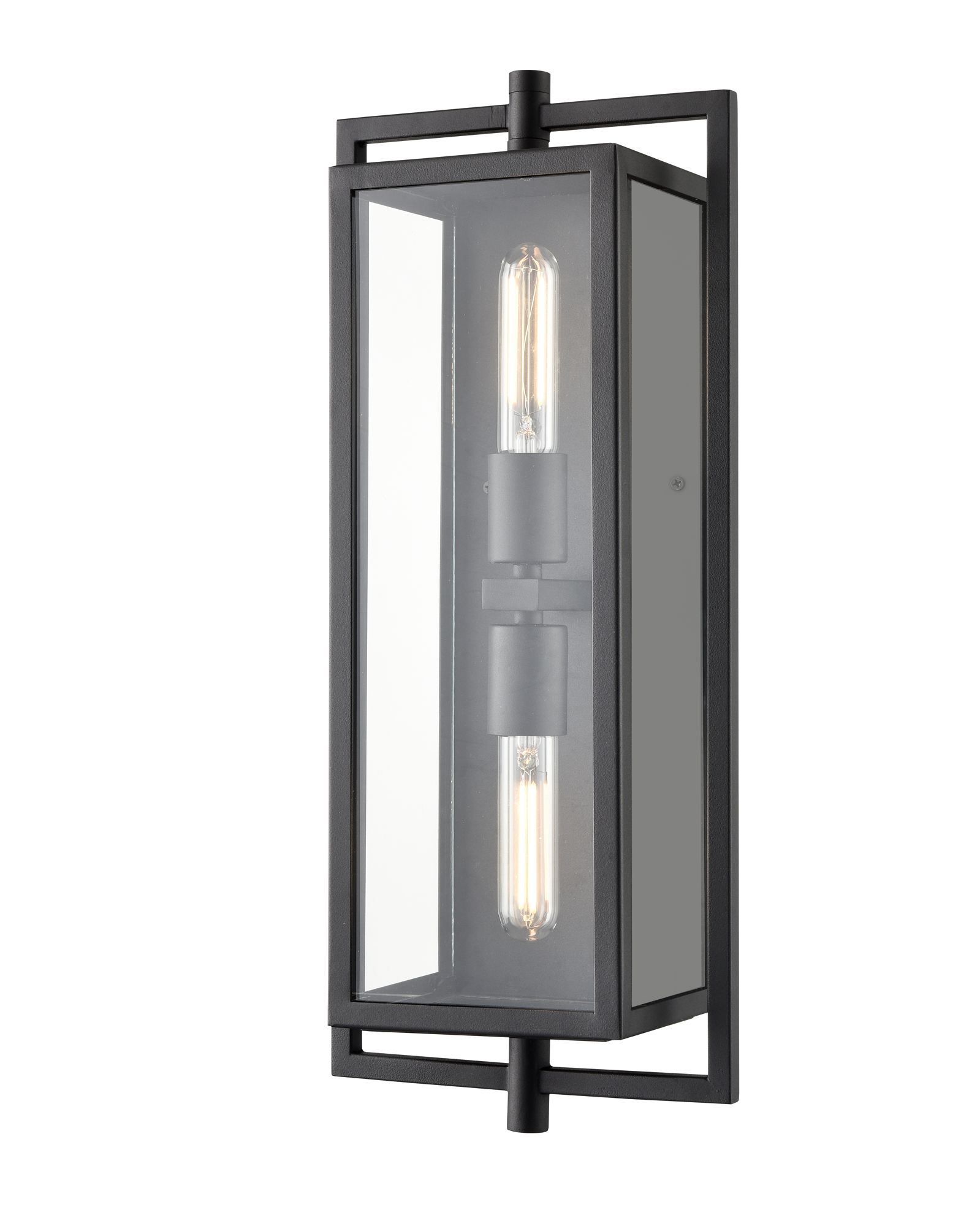 Image 3 Millennium Rankin 2-Light 19.7" Textured Black Outdoor Wall Sconce more views