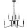 Millennium Raven Chandelier Ceiling Light Matte Black