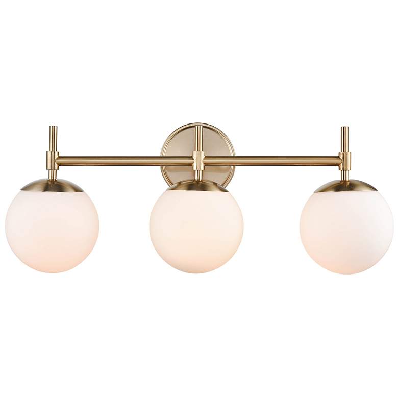 Image 1 Millennium Redondo 24" Wide Modern Gold 3-Light Vanity Bath Light