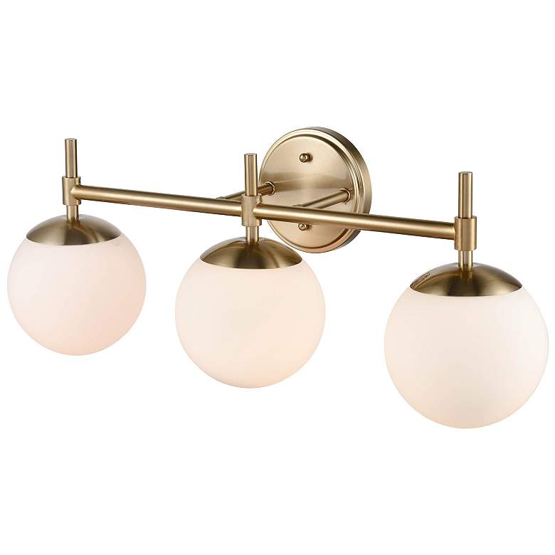 Image 2 Millennium Redondo 24" Wide Modern Gold 3-Light Vanity Bath Light more views
