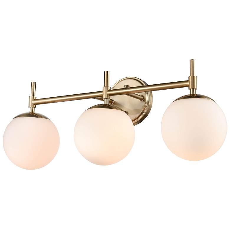Image 4 Millennium Redondo 24" Wide Modern Gold 3-Light Vanity Bath Light more views