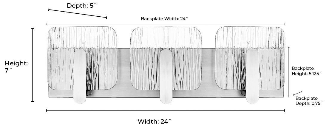 Millennium Rimini Vanity Vintage Brass