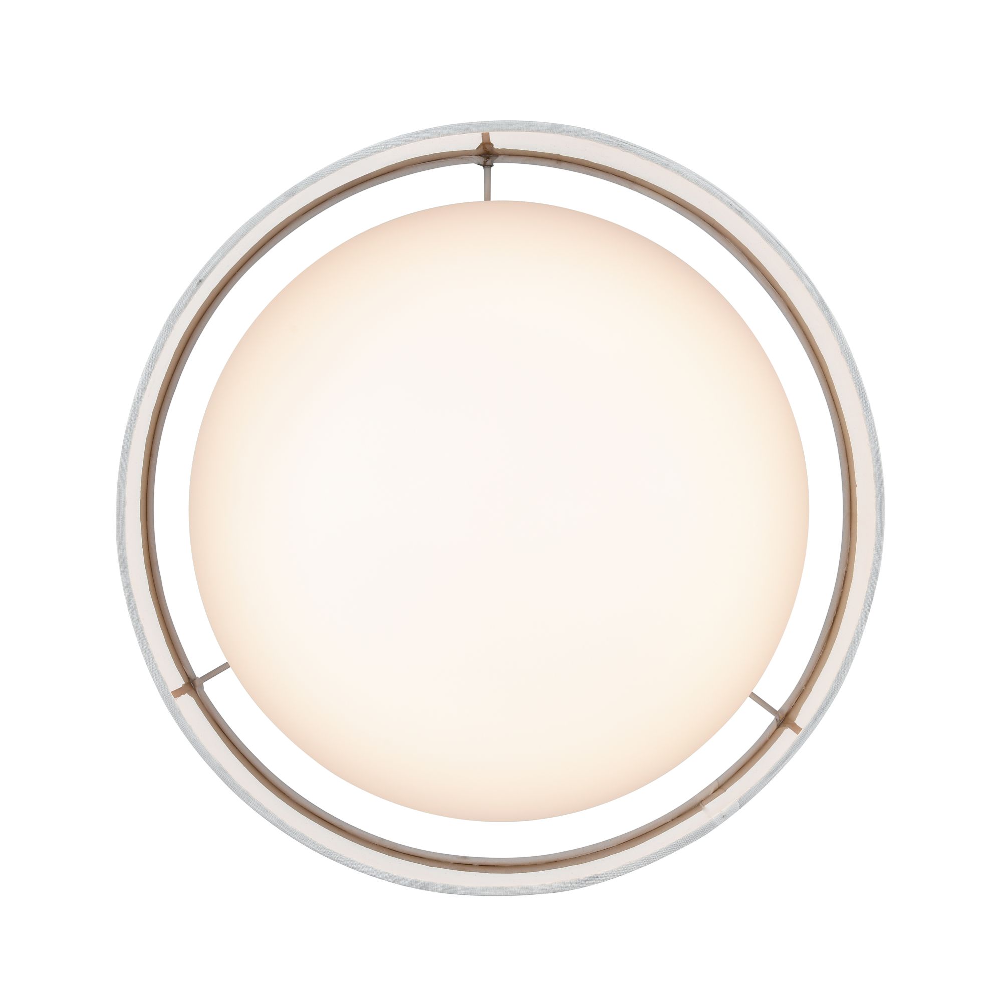 Image 3 Millennium Rosata LED 12.5" White Flush Mount with Fabric Shade more views