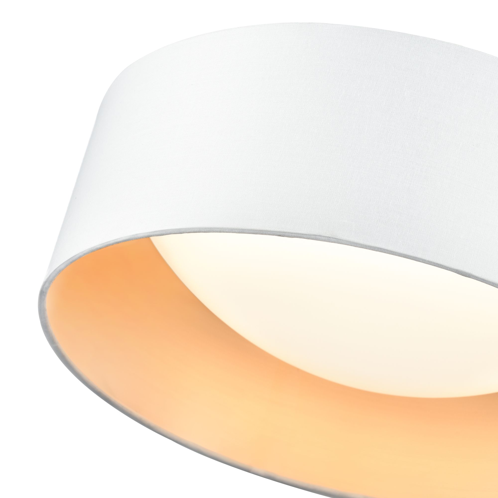 Image 5 Millennium Rosata LED 12.5" White Flush Mount with Fabric Shade more views