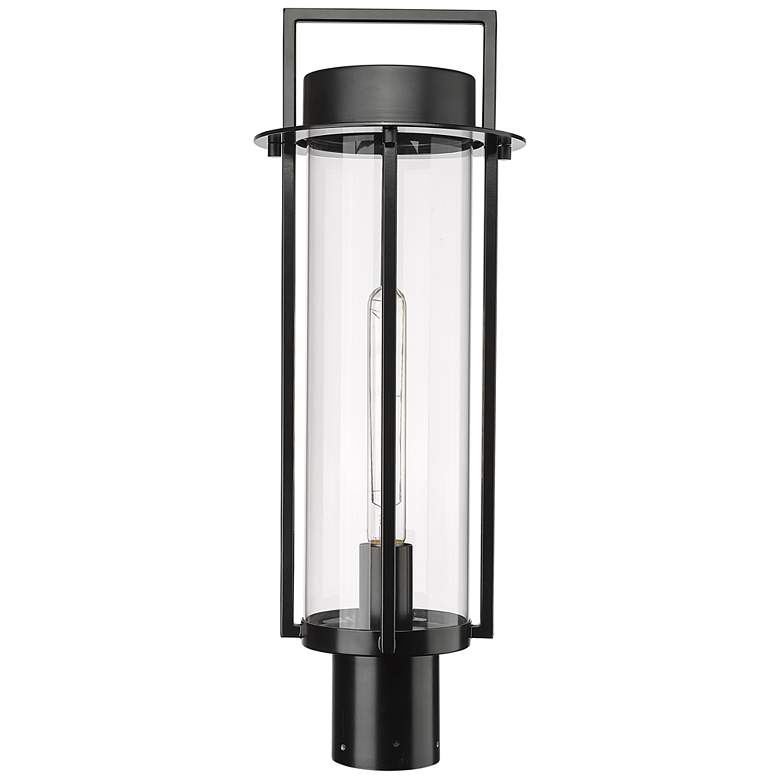 Image 1 Millennium Russell Outdoor Post Lantern Powder Coated Black