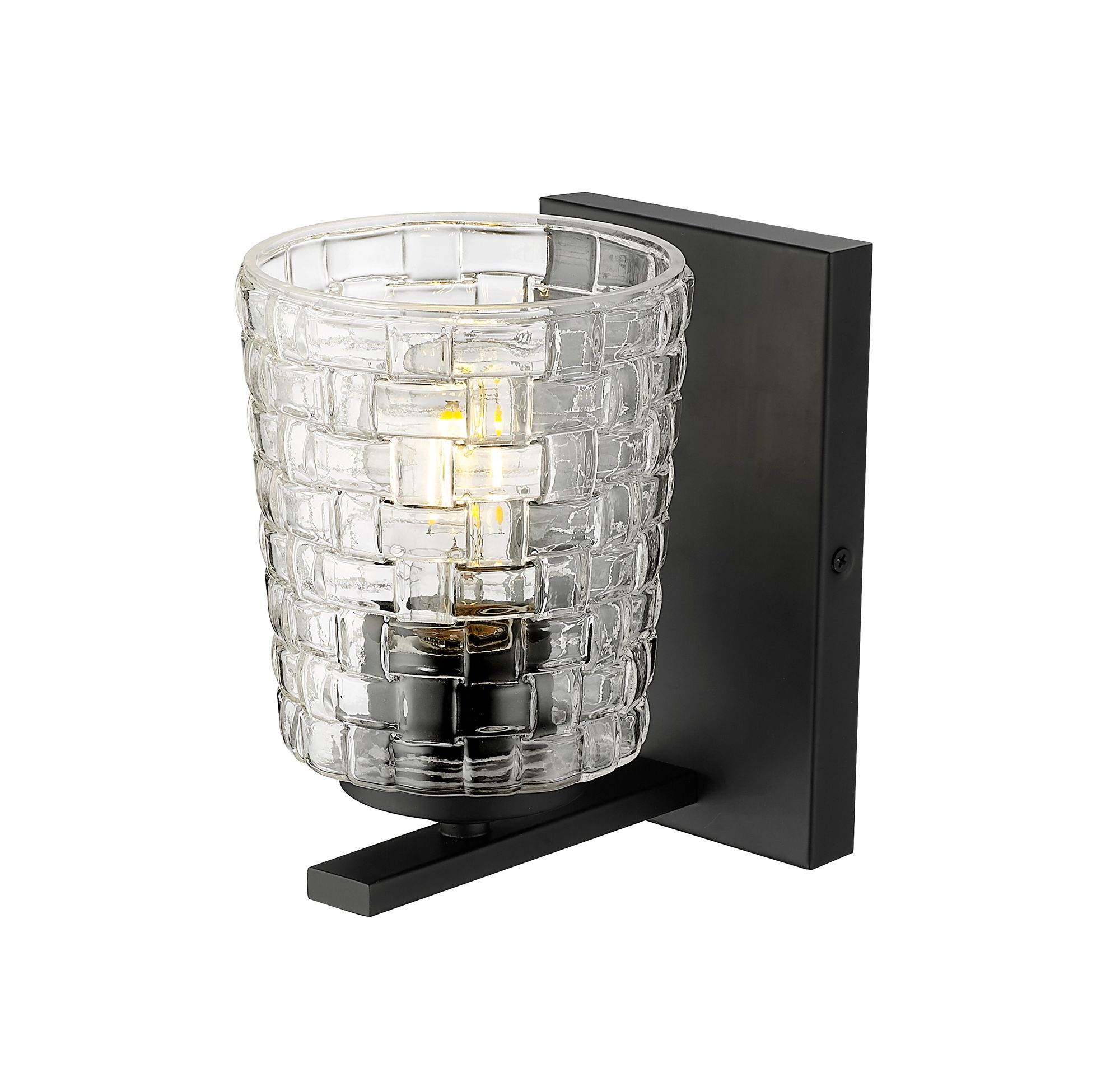 Image 5 Millennium Saben 1-Light 4.75" Matte Black Wall Sconce with Glass Shade more views