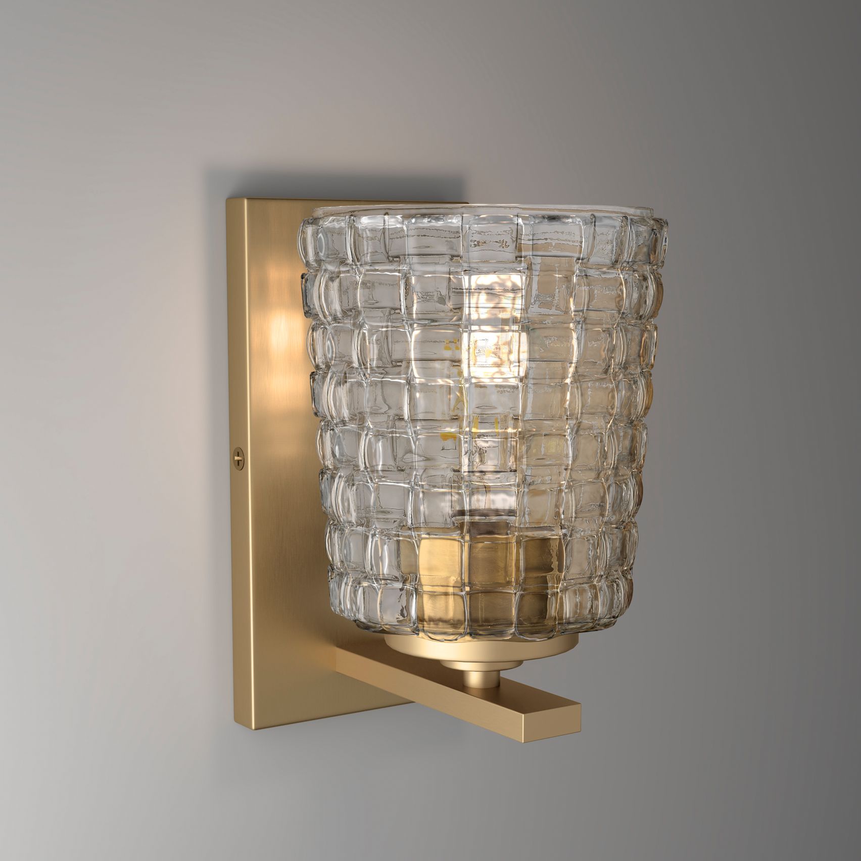 Thumbnail1 of Millennium Saben 1-Light 4.75" Vintage Brass Wall Sconce with Glass Shade