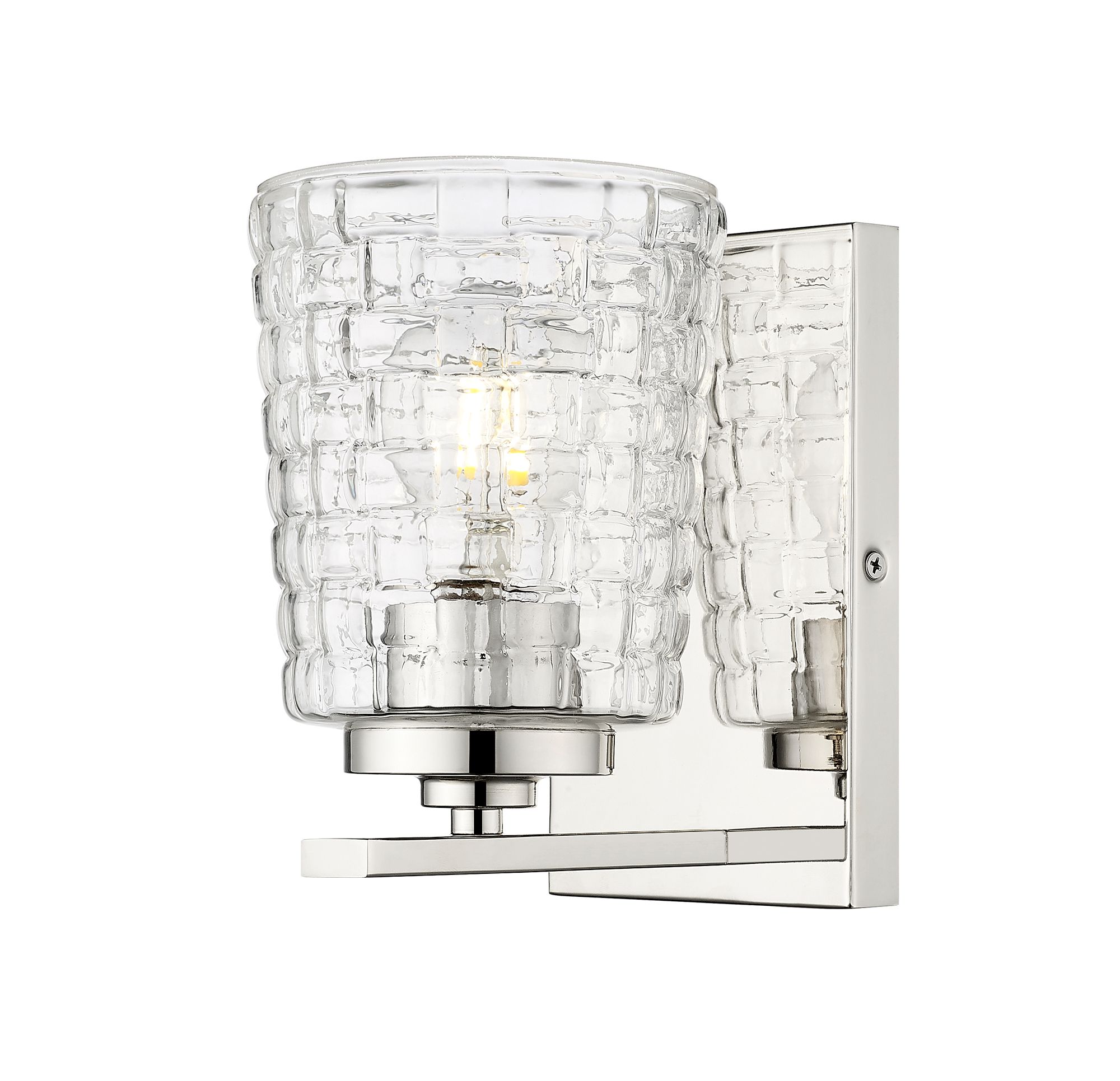 Image 3 Millennium Saben 4.75" Polished Nickel Wall Sconce more views