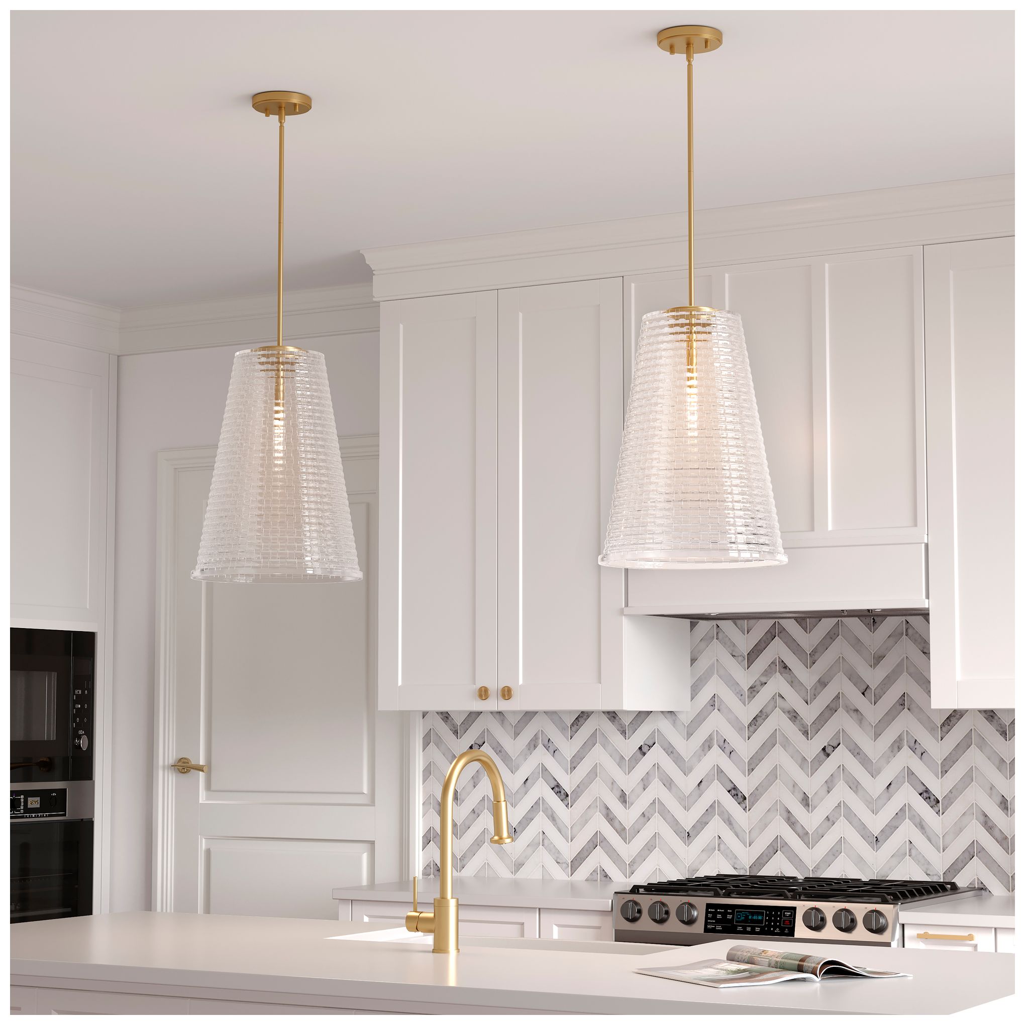 Image 6 Millennium Saben Pendant light Modern Gold more views