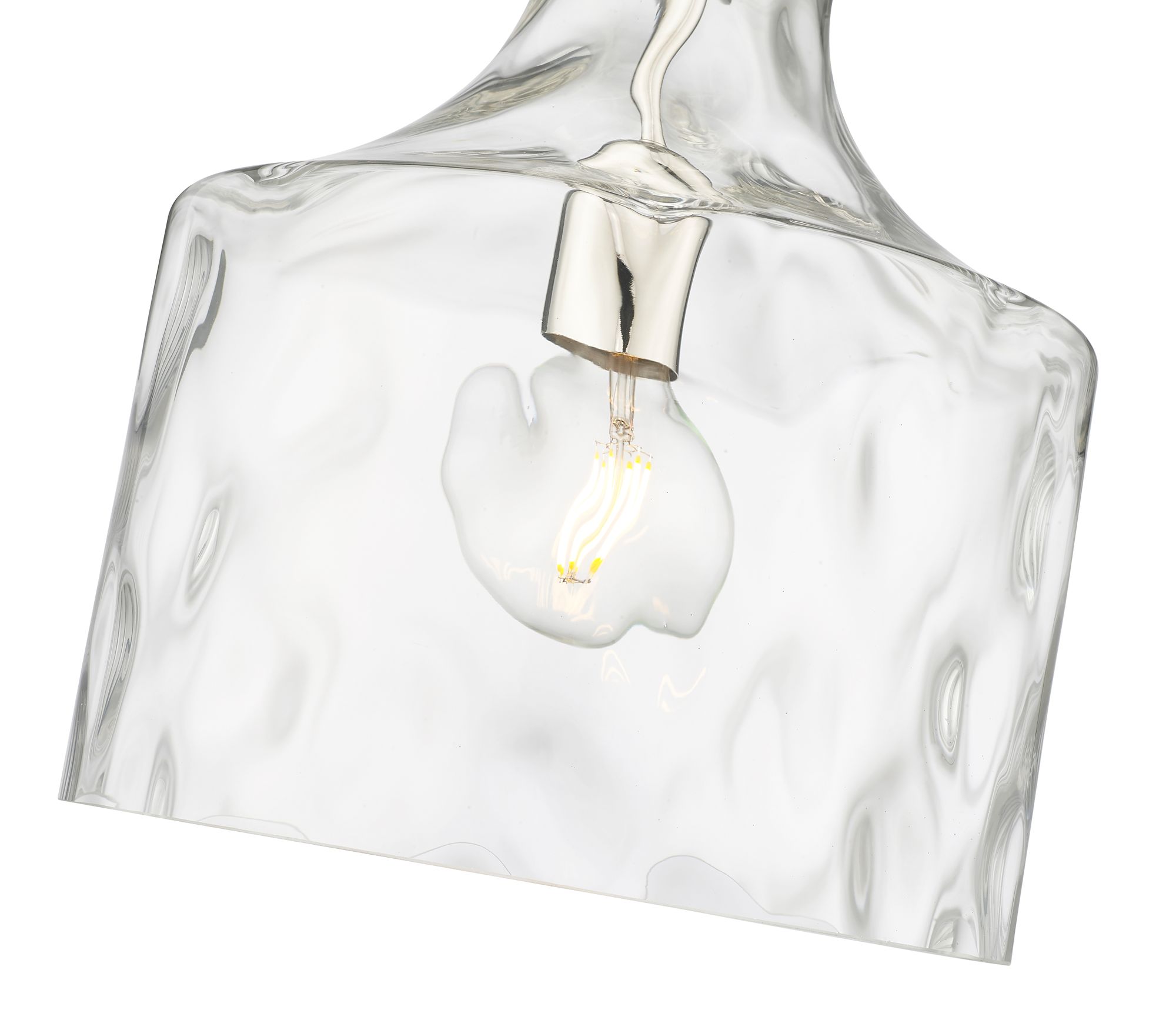 Image 6 Millennium Santorini 11" Polished Nickel Pendant more views
