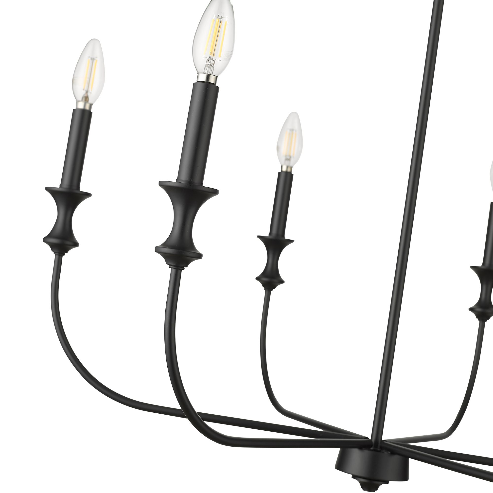 Image 5 Millennium Savanne 6-Light 28.25" Matte Black Chandelier more views