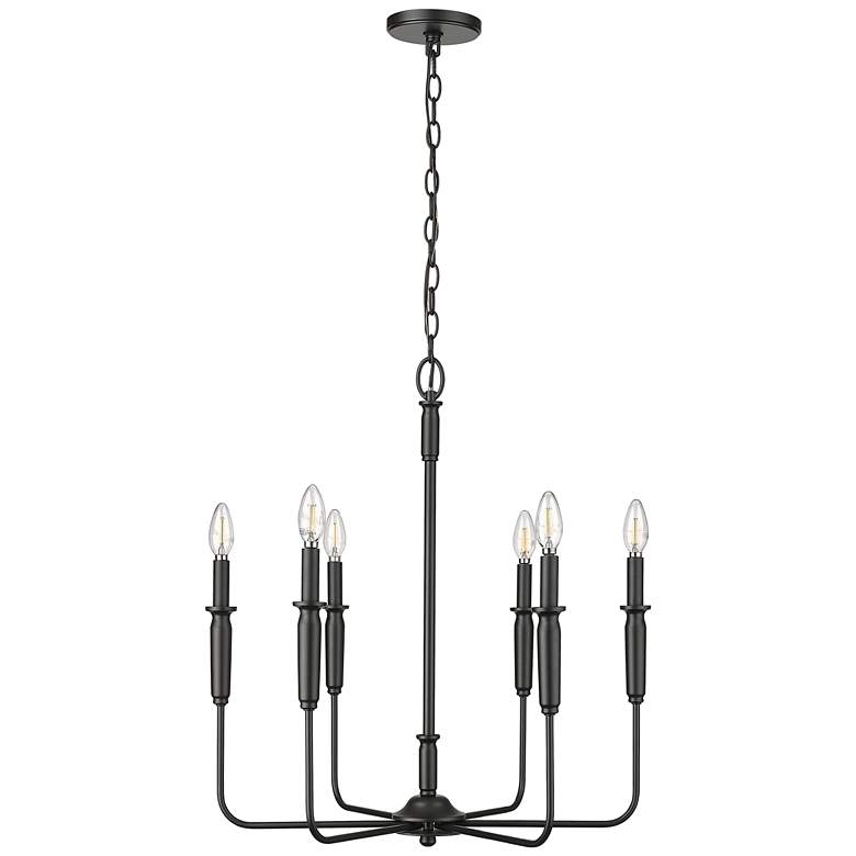 Image 1 Millennium Savanne Chandelier Ceiling Light Matte Black