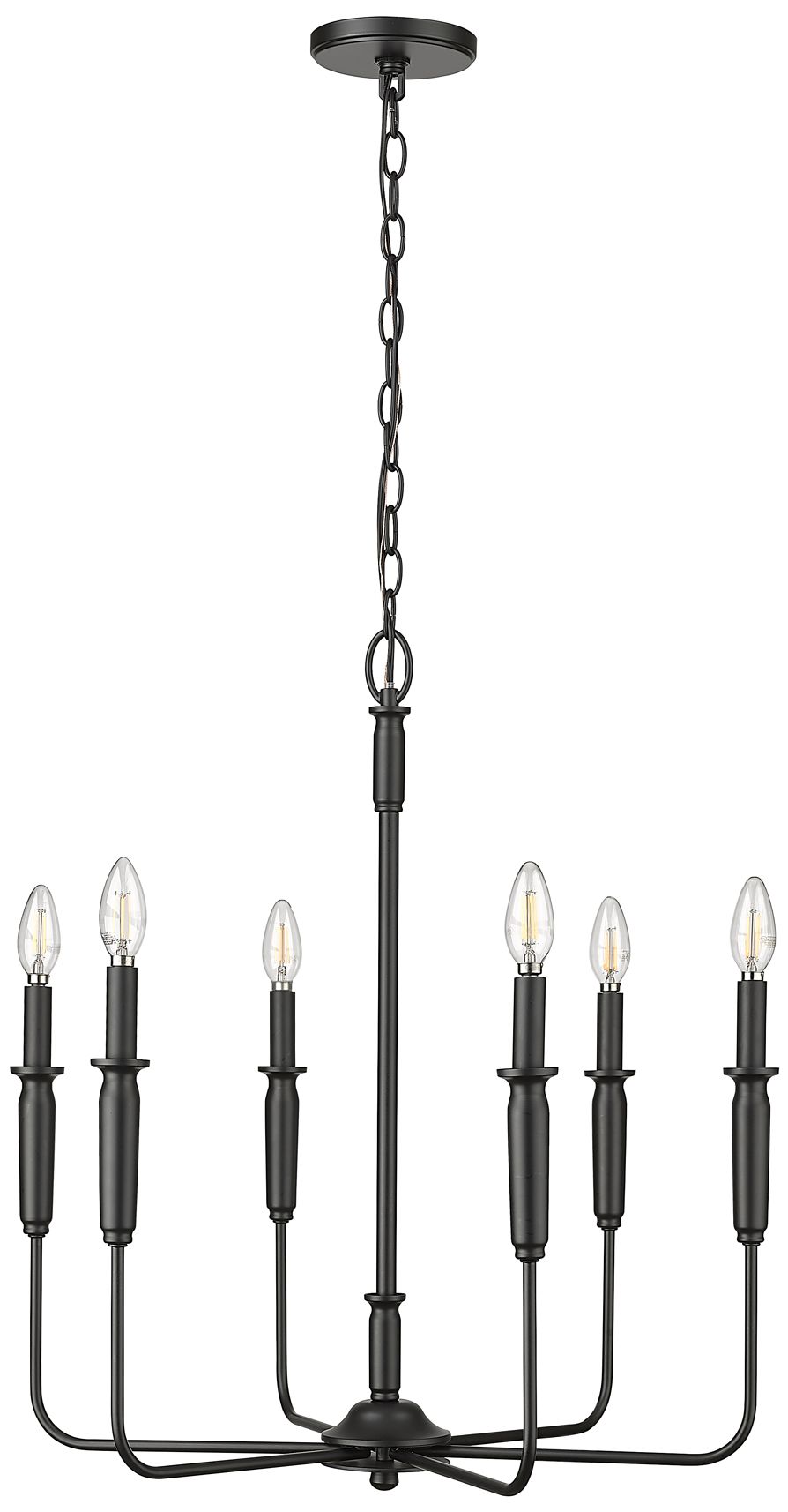 Image 2 Millennium Savanne Chandelier Ceiling Light Matte Black more views