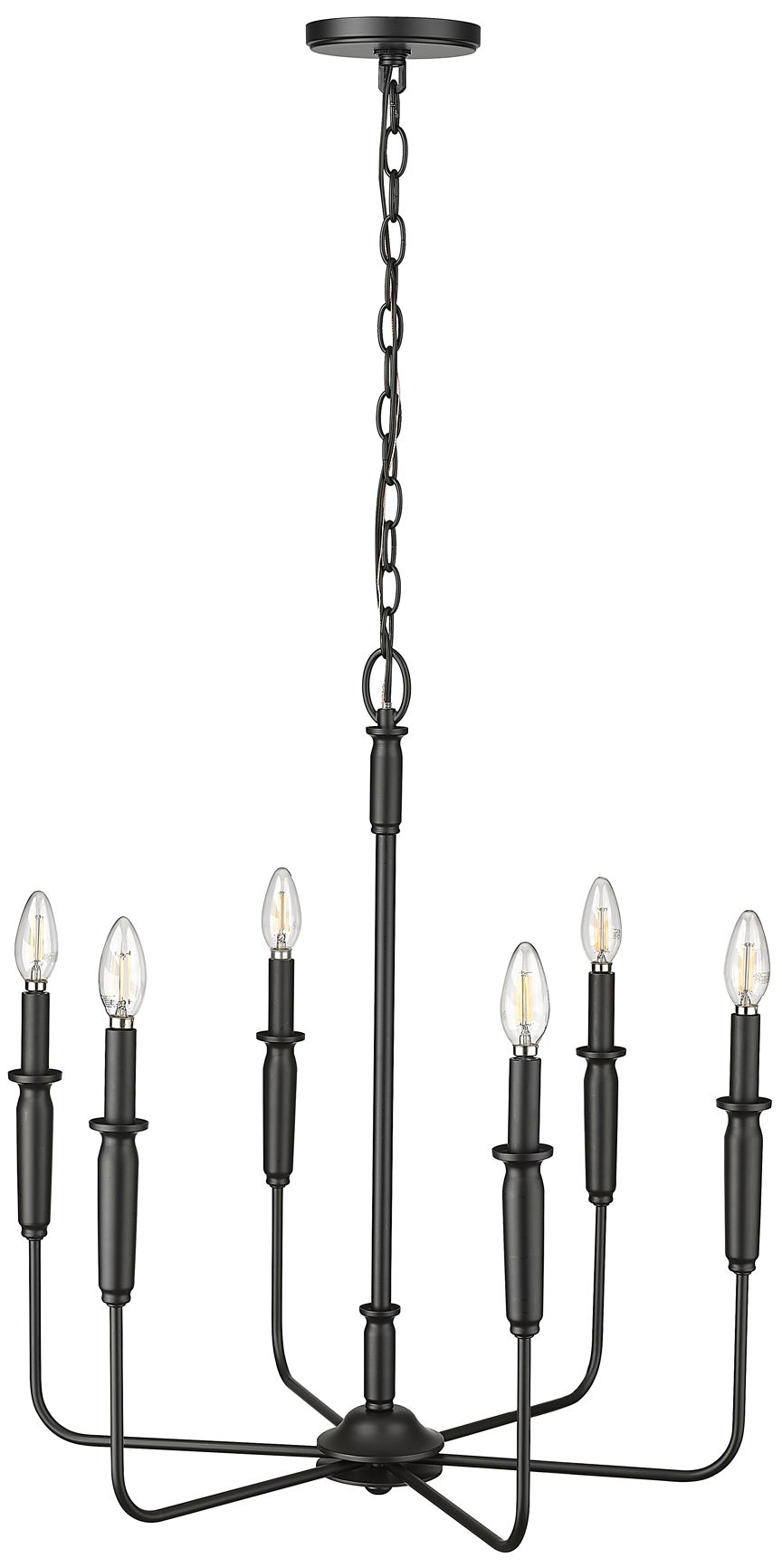 Image 4 Millennium Savanne Chandelier Ceiling Light Matte Black more views