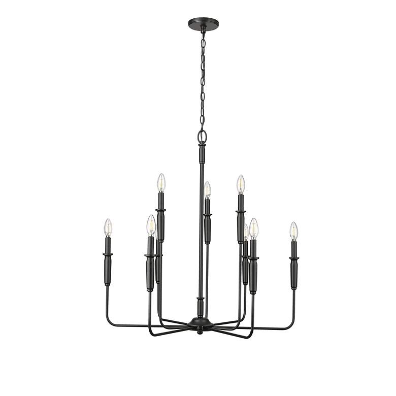 Image 2 Millennium Savanne Chandelier Ceiling Light Matte Black more views