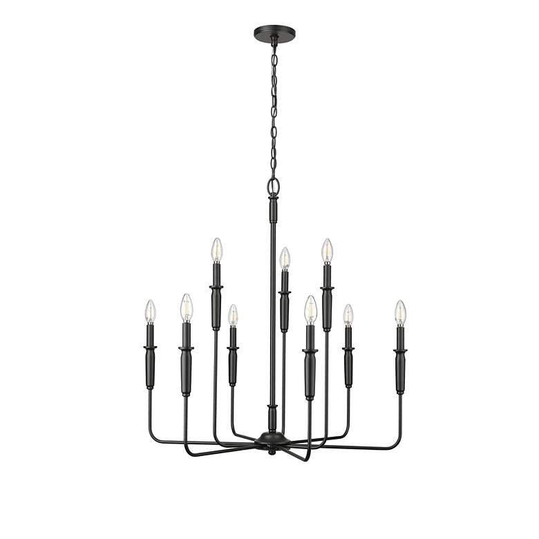 Image 3 Millennium Savanne Chandelier Ceiling Light Matte Black more views