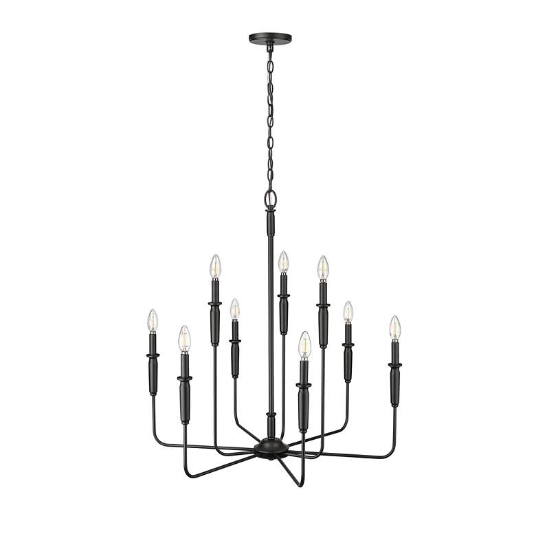 Image 5 Millennium Savanne Chandelier Ceiling Light Matte Black more views