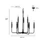 7_Millennium Savanne Chandelier Ceiling Light Matte Black more views