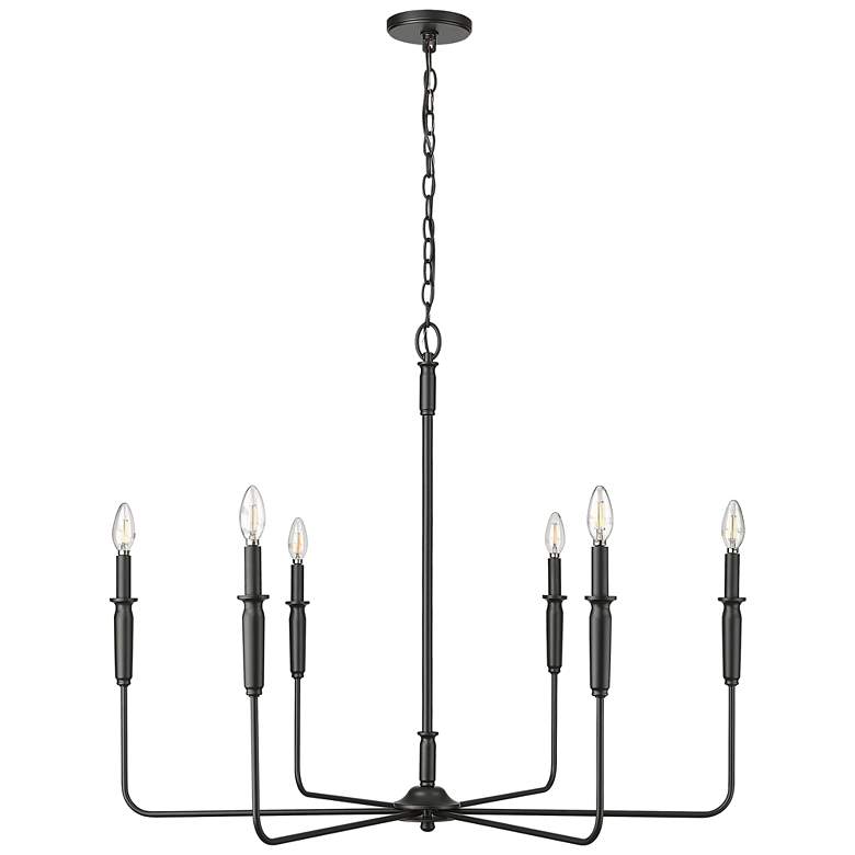 Image 1 Millennium Savanne Chandelier Ceiling Light Matte Black