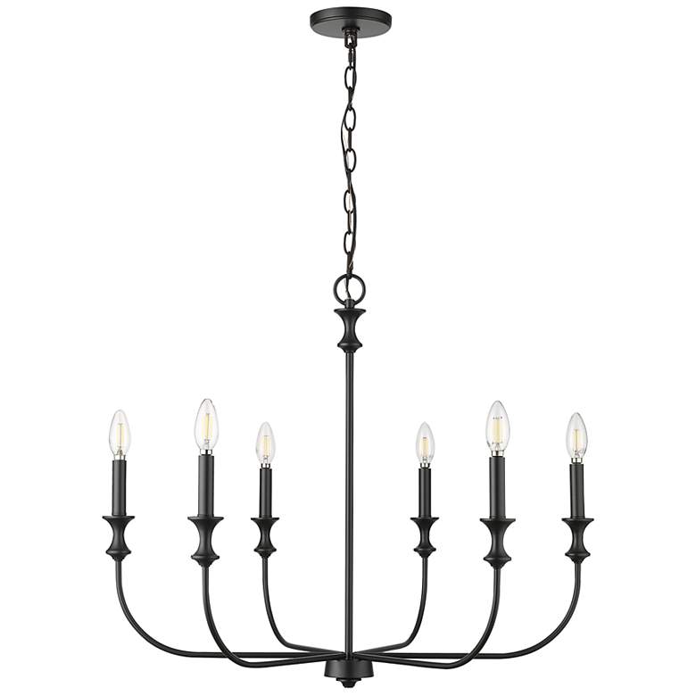 Image 1 Millennium Savanne Chandelier Ceiling Light Matte Black
