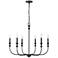 Millennium Savanne Chandelier Ceiling Light Matte Black
