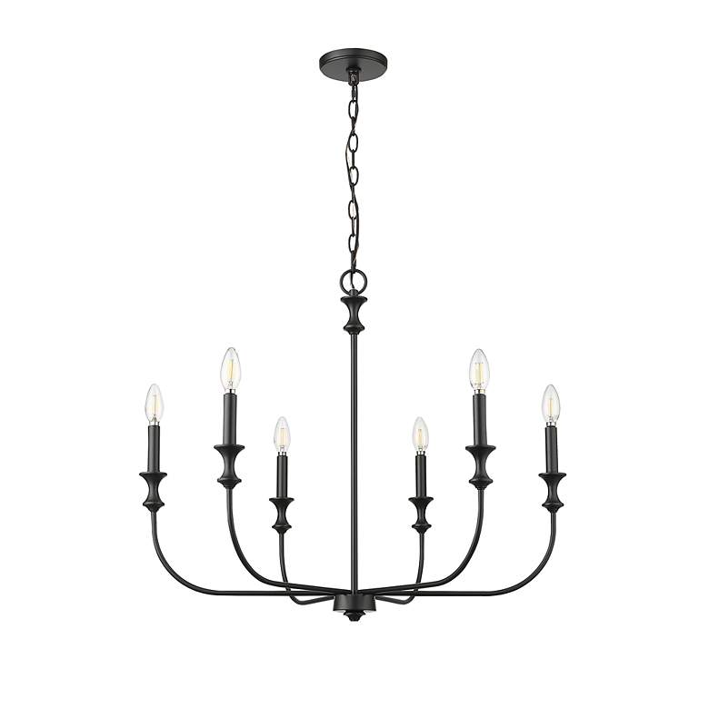 Image 2 Millennium Savanne Chandelier Ceiling Light Matte Black more views
