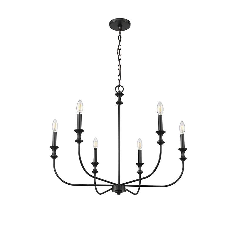 Image 3 Millennium Savanne Chandelier Ceiling Light Matte Black more views
