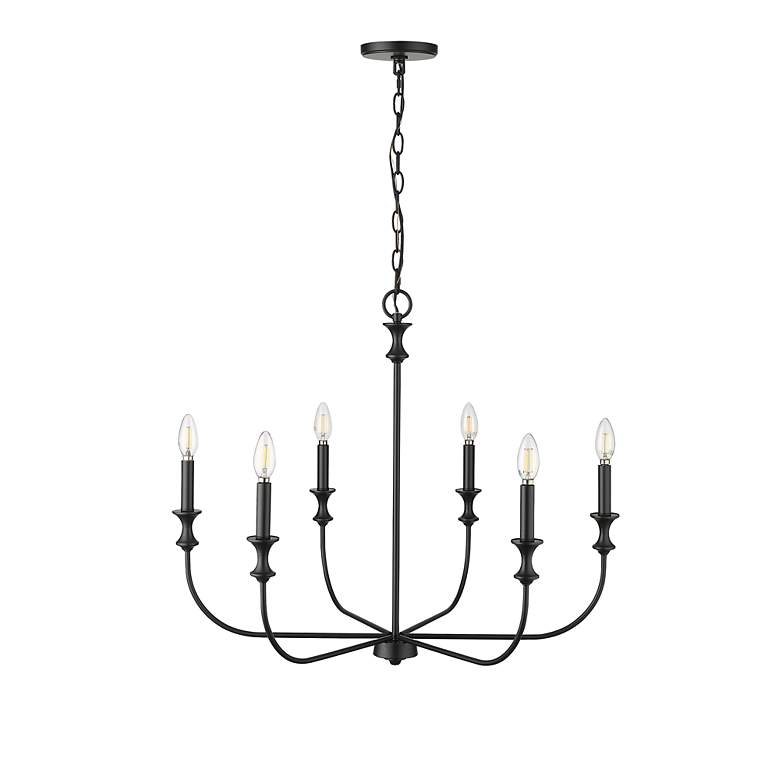 Image 4 Millennium Savanne Chandelier Ceiling Light Matte Black more views