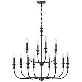Image1 of Millennium Savanne Chandelier Ceiling Light Matte Black