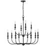 Millennium Savanne Chandelier Ceiling Light Matte Black