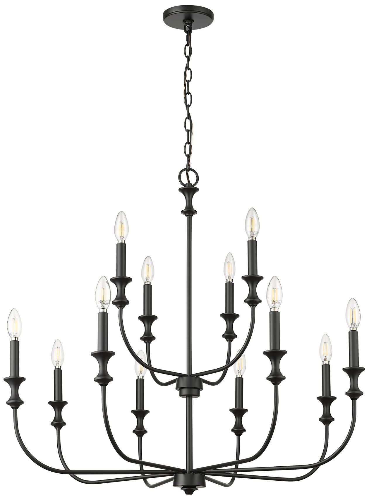 Thumbnail2 of Millennium Savanne Chandelier Ceiling Light Matte Black more views