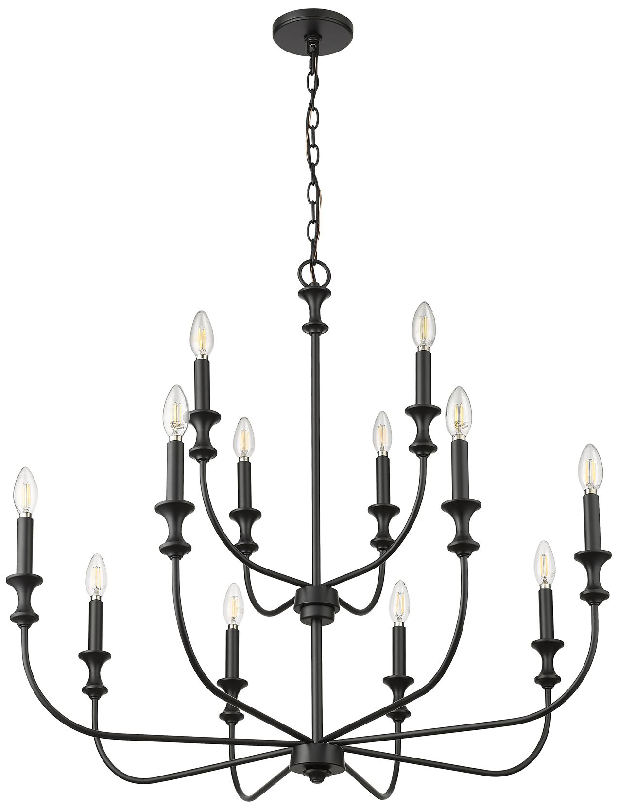Thumbnail3 of Millennium Savanne Chandelier Ceiling Light Matte Black more views