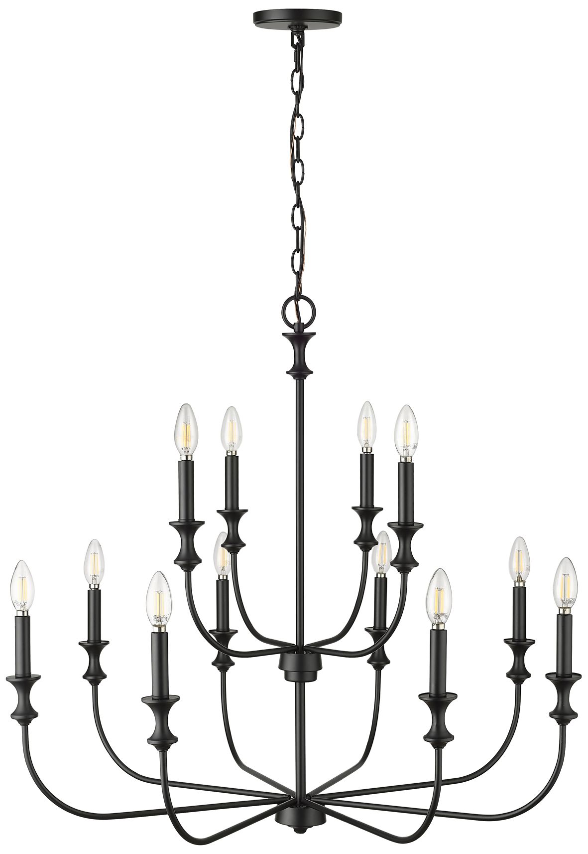 Thumbnail4 of Millennium Savanne Chandelier Ceiling Light Matte Black more views