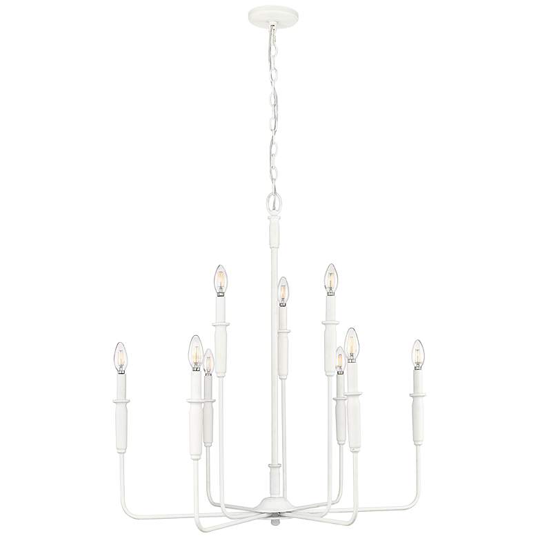 Image 1 Millennium Savanne Chandelier Ceiling Light Textured White