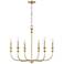 Millennium Savanne Chandelier Ceiling Light Vintage Brass