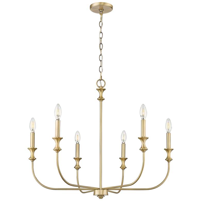 Image 2 Millennium Savanne Chandelier Ceiling Light Vintage Brass more views