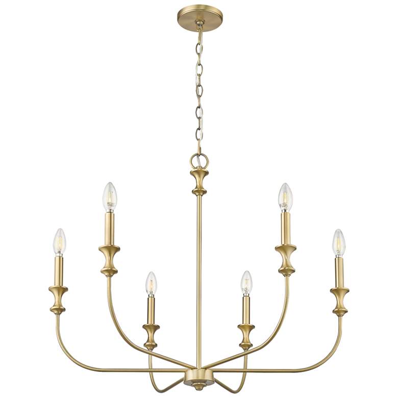 Image 3 Millennium Savanne Chandelier Ceiling Light Vintage Brass more views