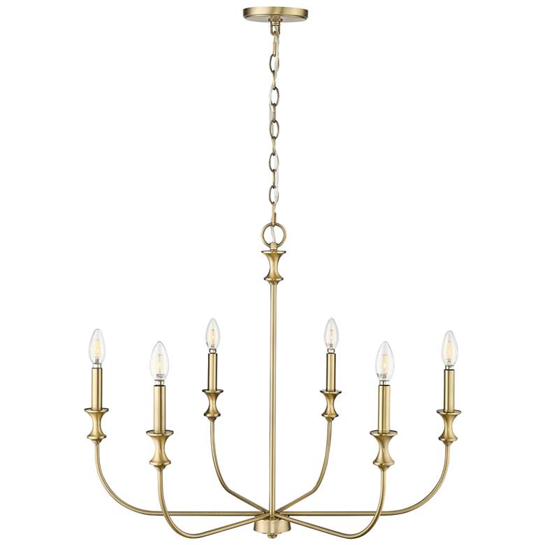 Image 4 Millennium Savanne Chandelier Ceiling Light Vintage Brass more views