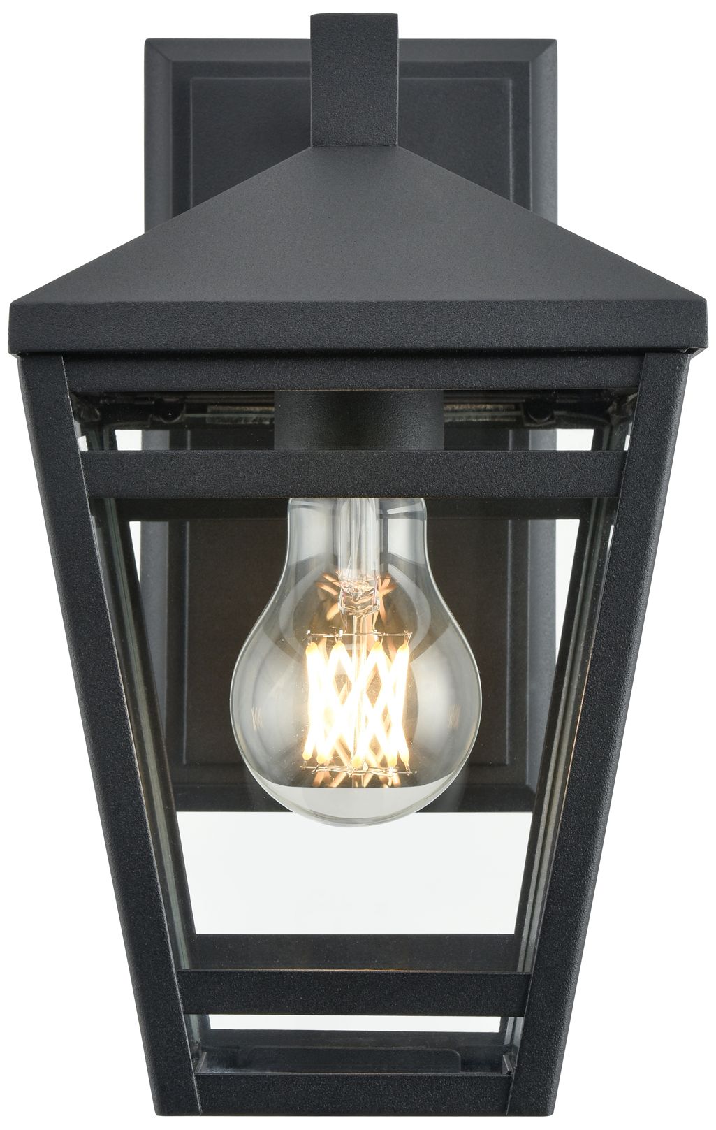 Millennium Seager 1-Light 10.75" Textured Black Outdoor Wall Sconce