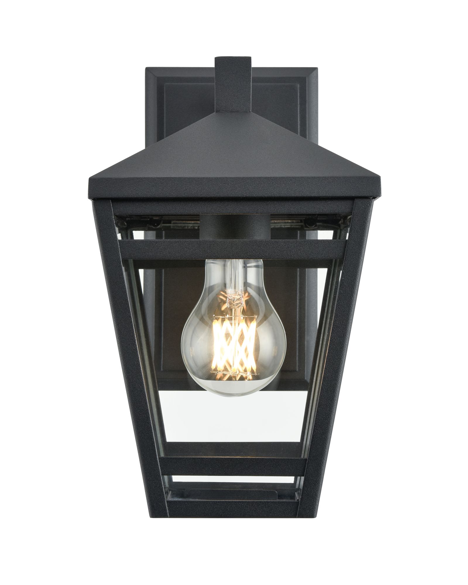 Image 2 Millennium Seager 1-Light 10.75" Textured Black Outdoor Wall Sconce more views