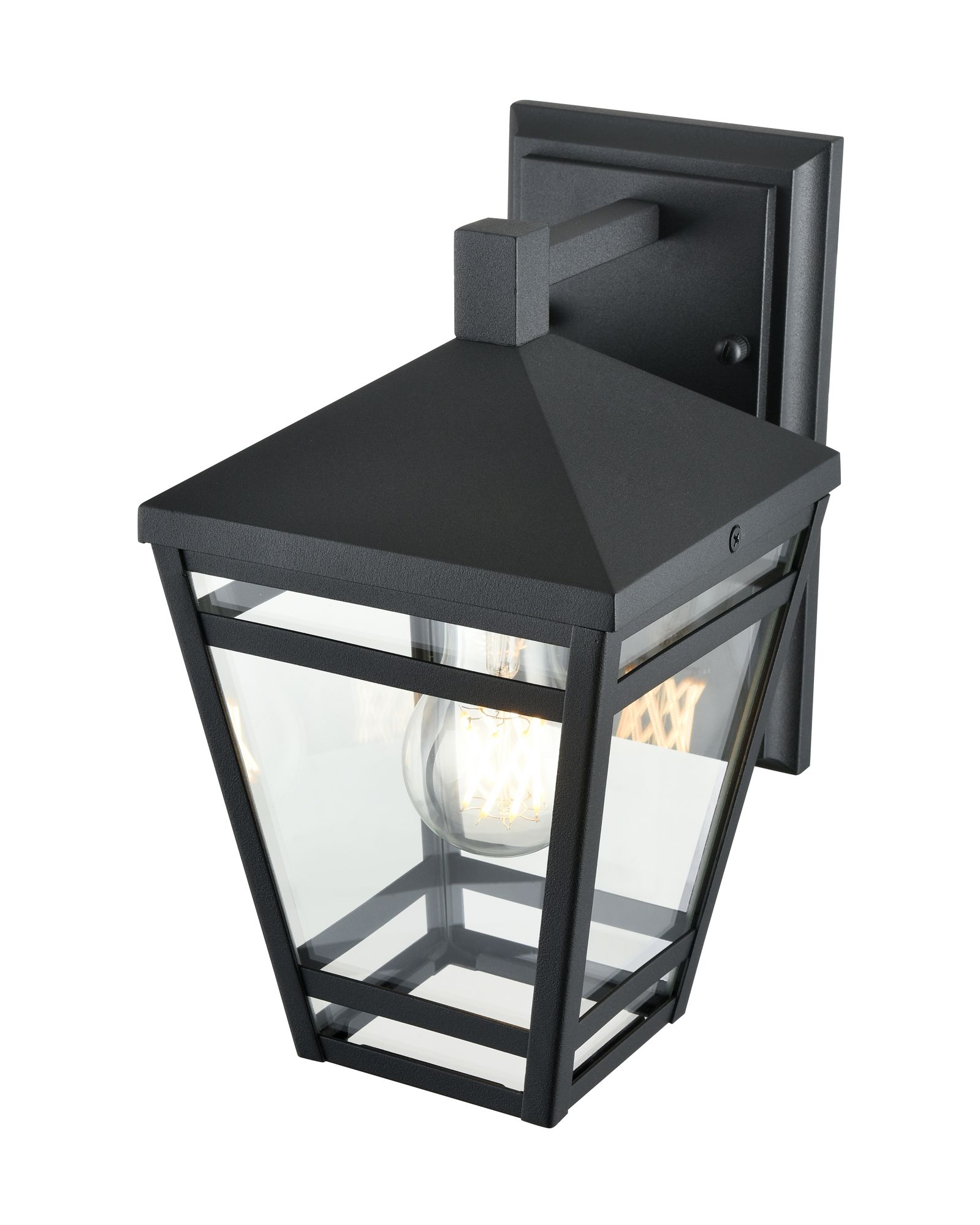 Image 4 Millennium Seager 1-Light 10.75" Textured Black Outdoor Wall Sconce more views