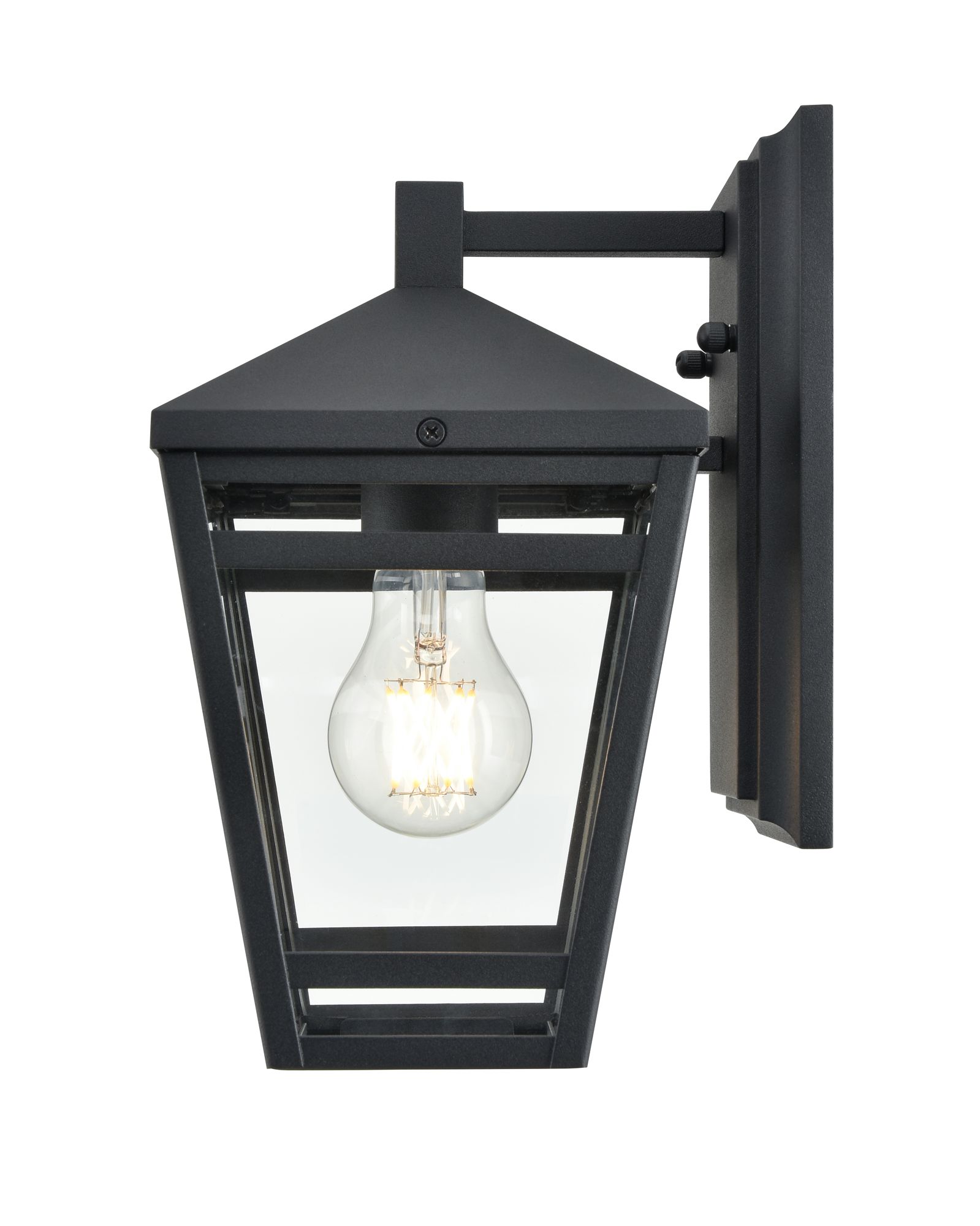 Image 5 Millennium Seager 1-Light 10.75" Textured Black Outdoor Wall Sconce more views