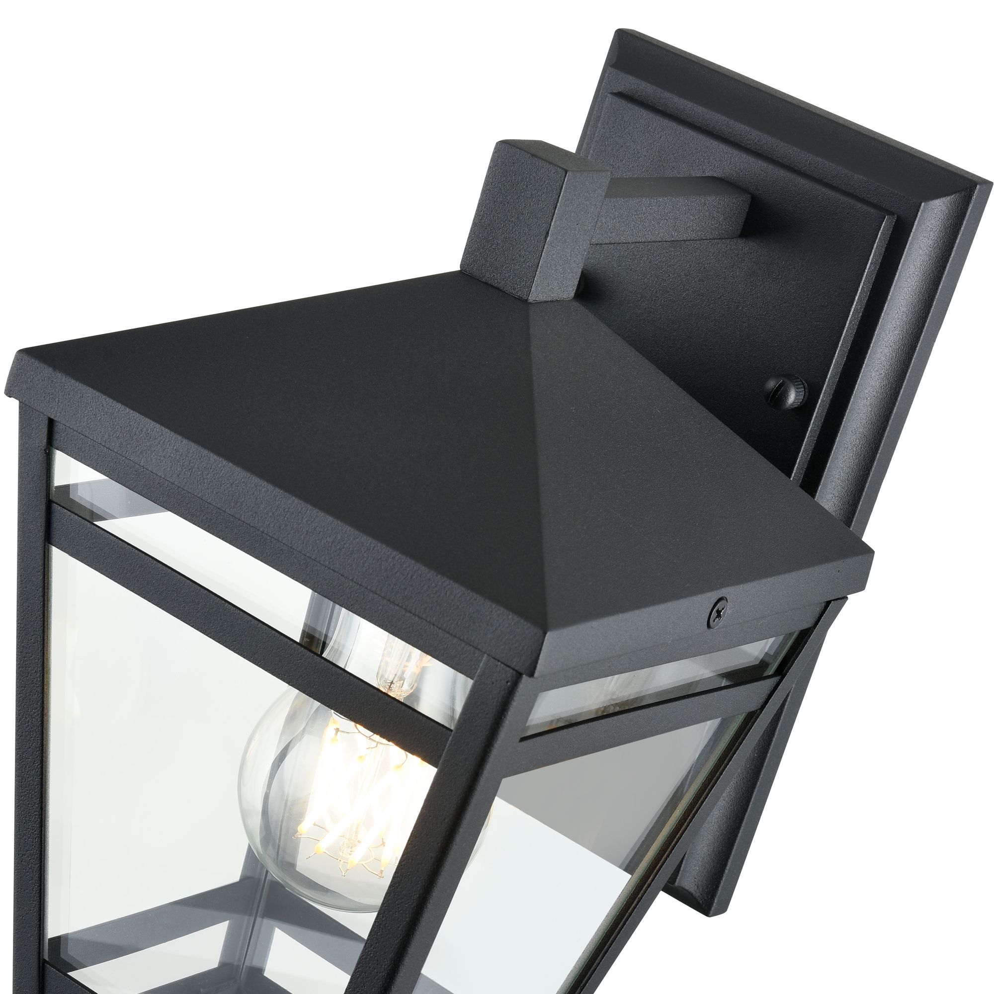 Image 6 Millennium Seager 1-Light 10.75" Textured Black Outdoor Wall Sconce more views