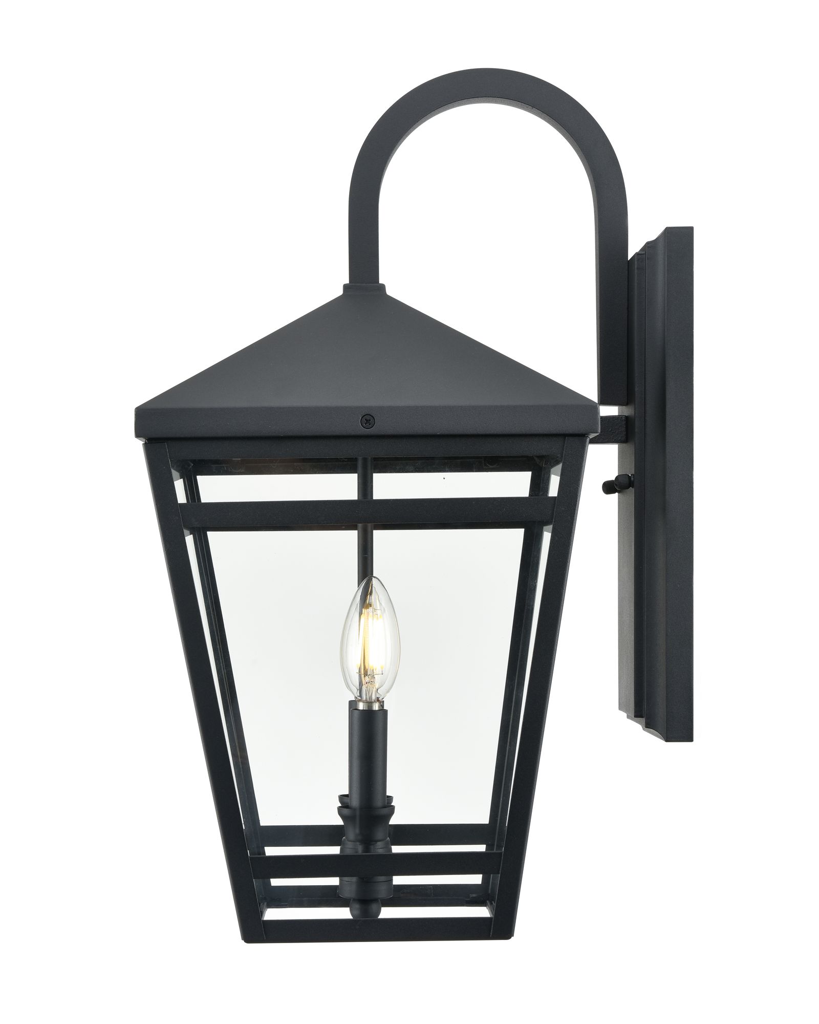 Image 5 Millennium Seager 2-Light 20.25" Textured Black Outdoor Wall Sconce more views
