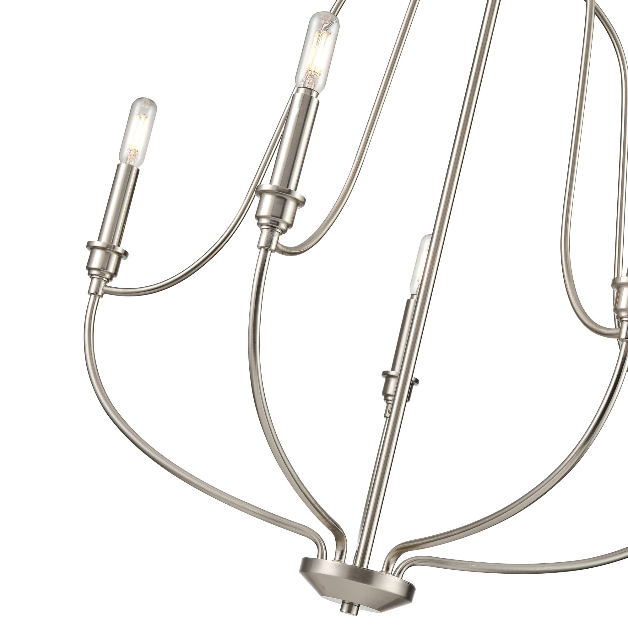 Image 6 Millennium Senoia 5-Light 25" Brushed Nickel Chandelier more views