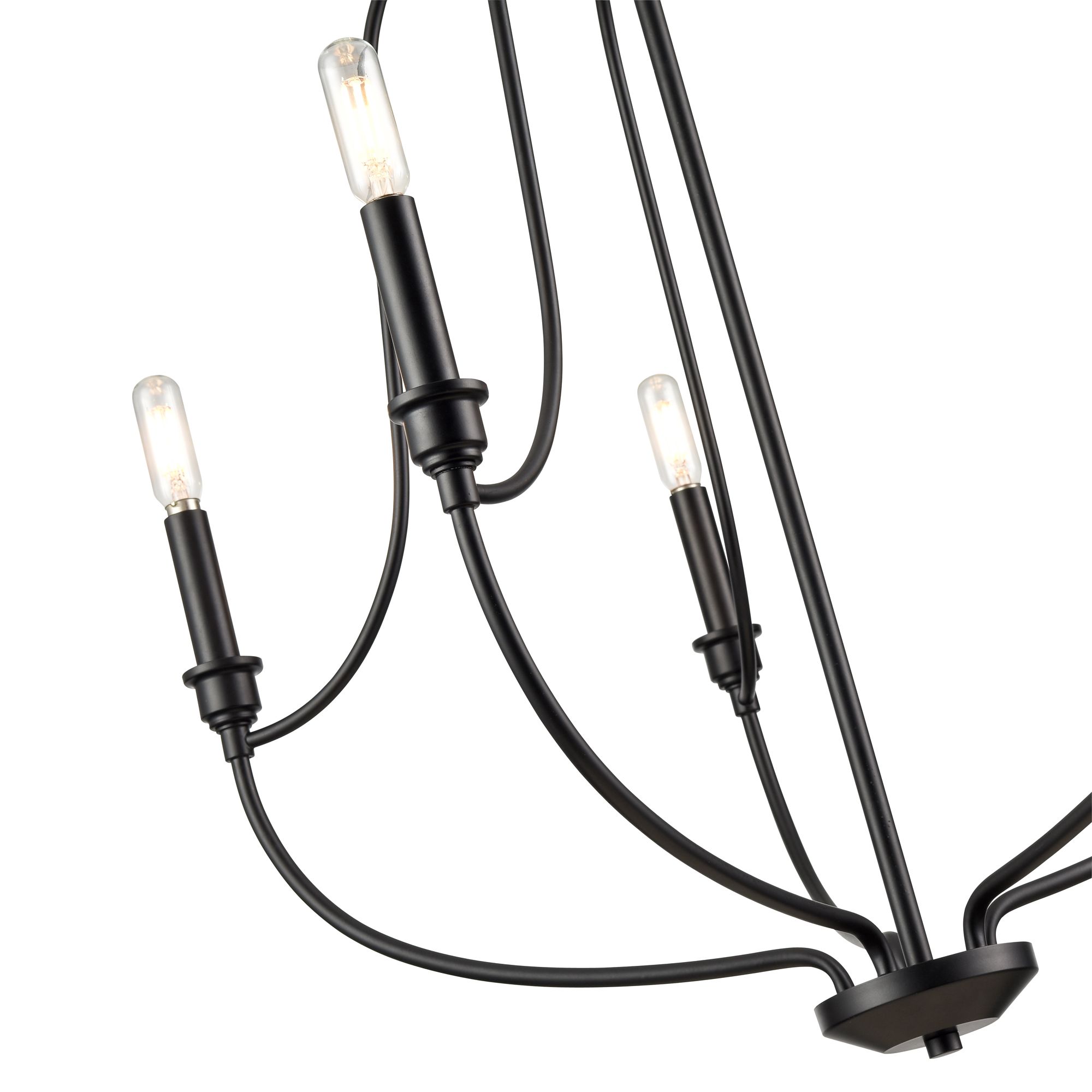 Millennium Senoia 5-Light 25" Matte Black Chandelier