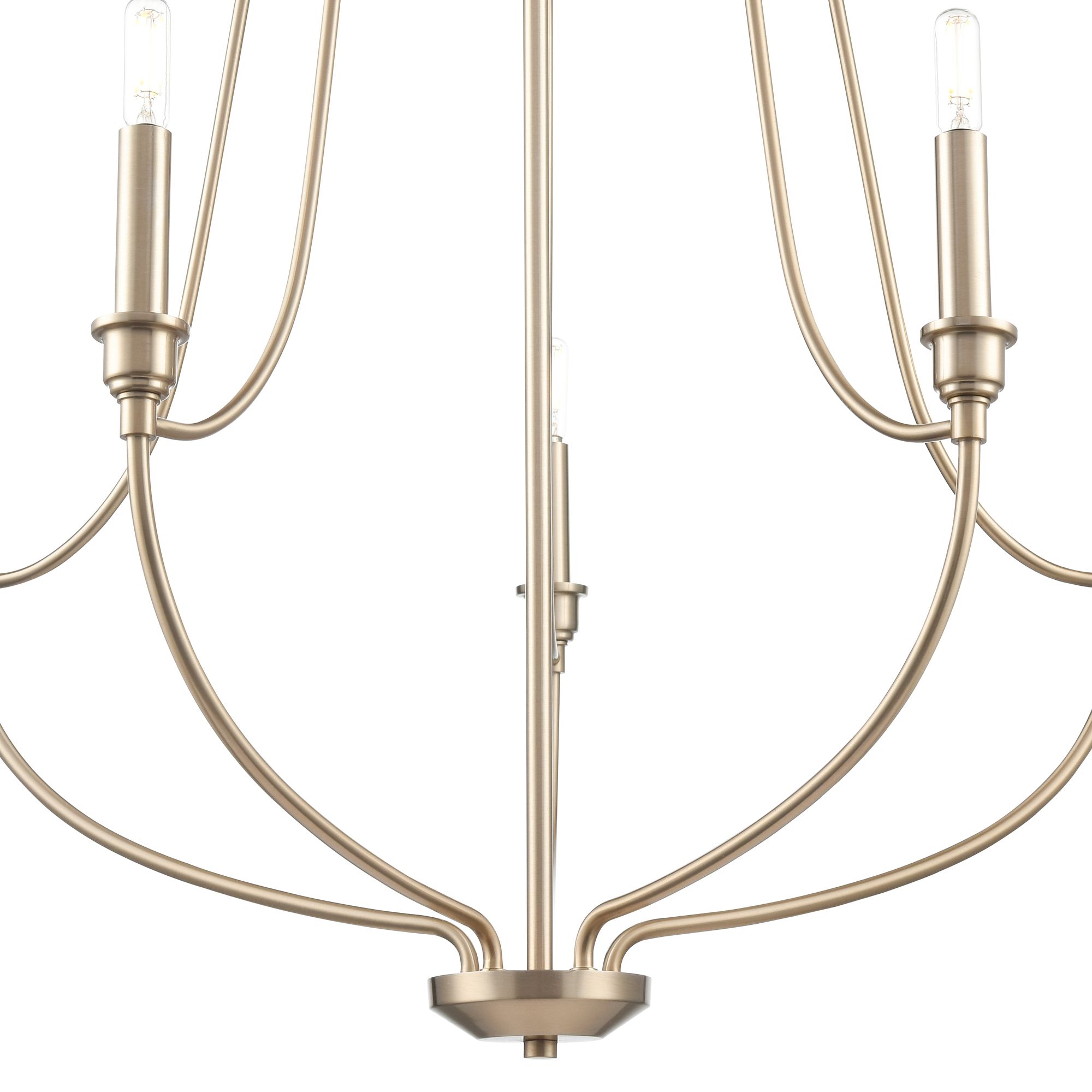 Image 3 Millennium Senoia 5-Light 25" Modern Gold Chandelier more views
